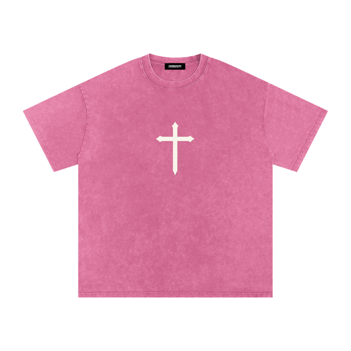 Snow Washed Oversized Cotton T-Shirt