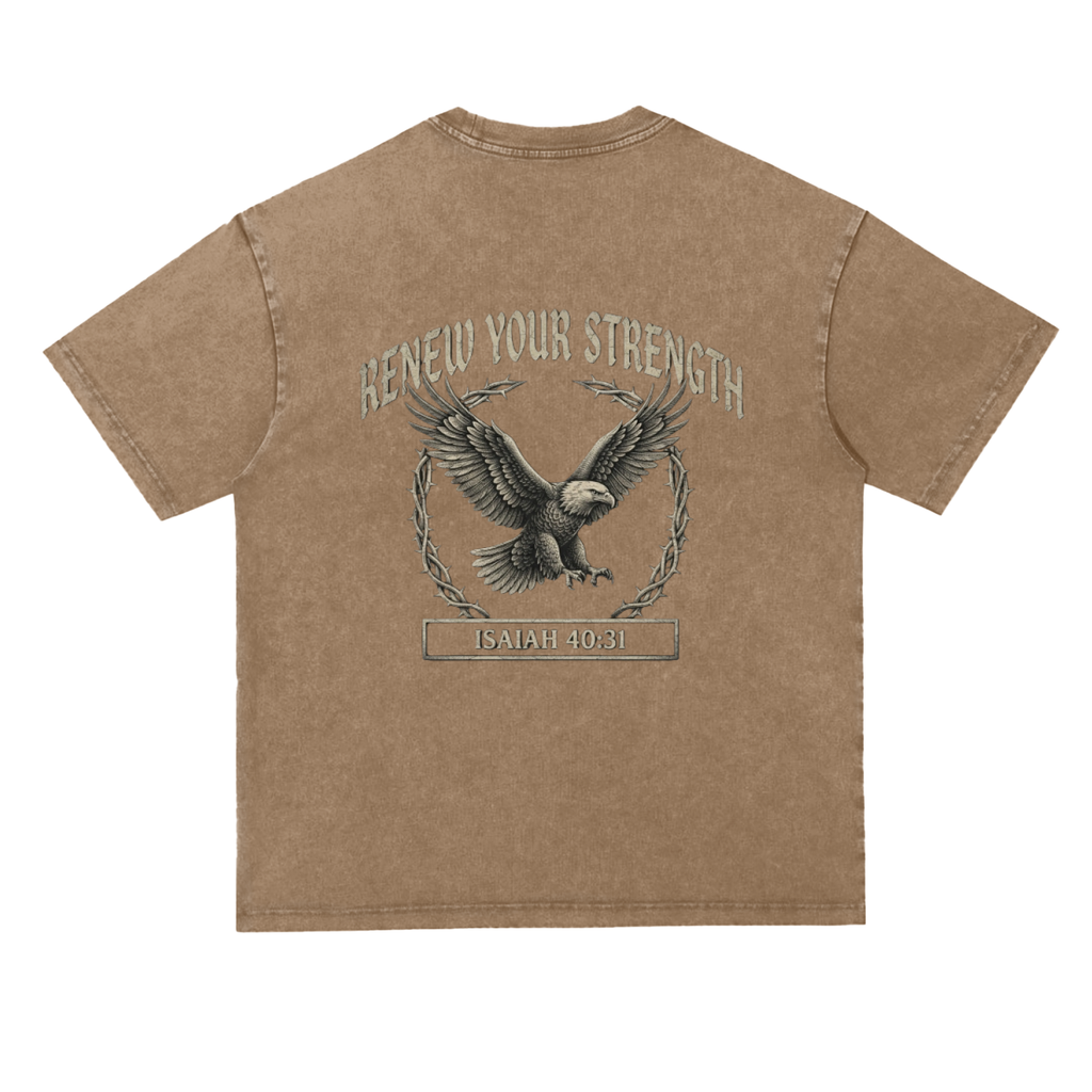 Snow Washed Heavyweight Oversize T-Shirt