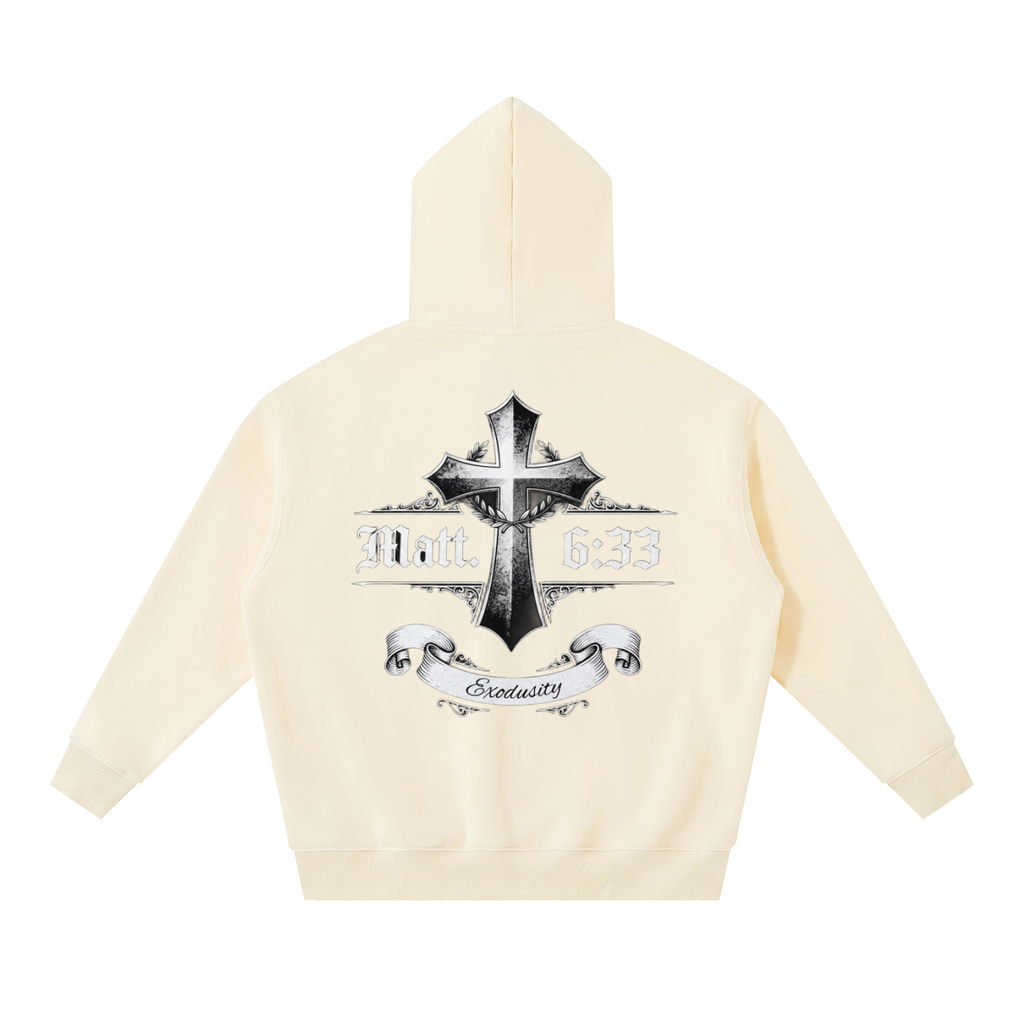 Essential Oversized Boxy Fit Fleece Hoodie