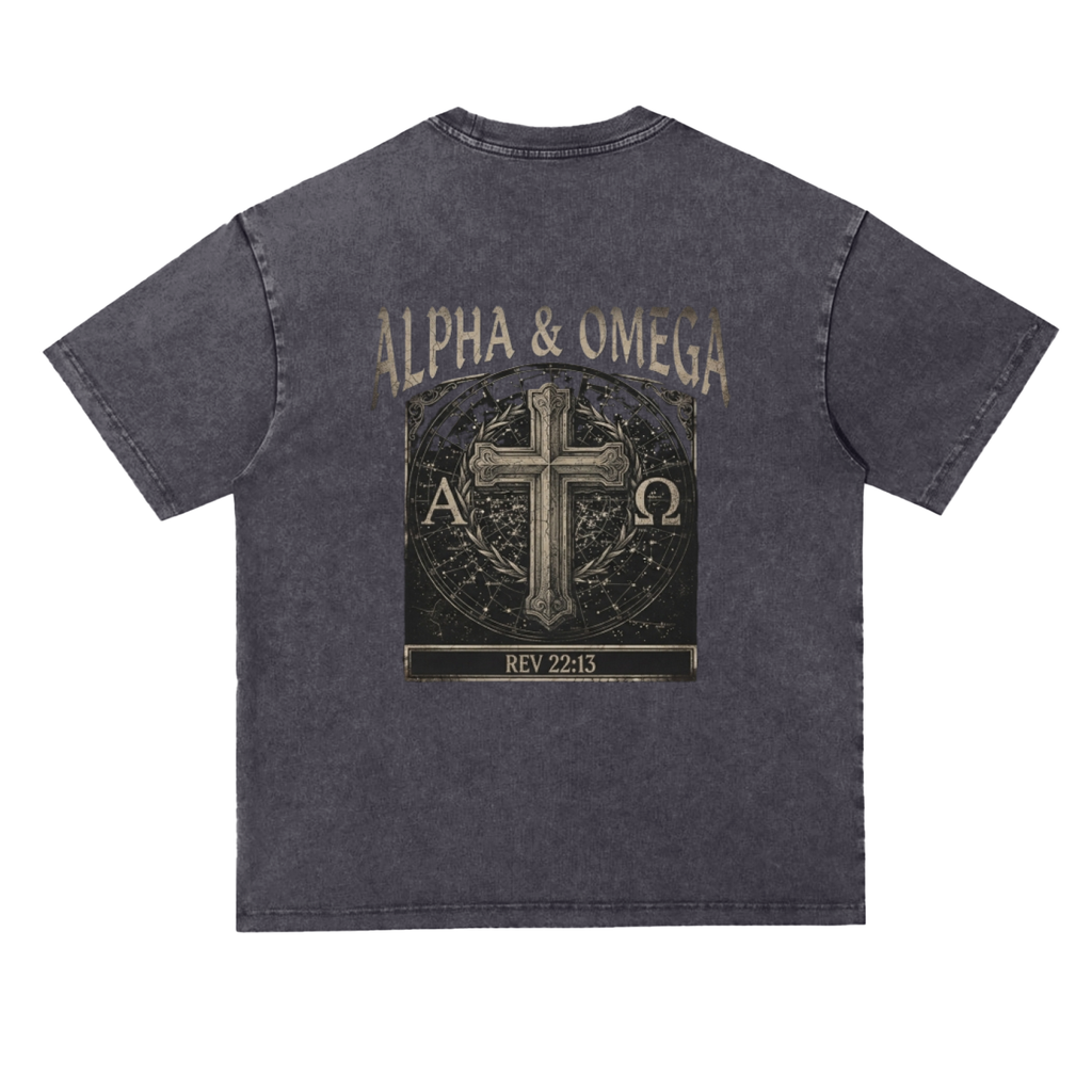 Snow Washed Heavyweight Oversize T-Shirt
