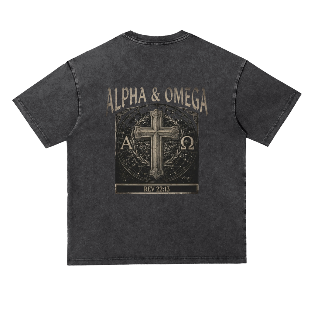 Snow Washed Heavyweight Oversize T-Shirt
