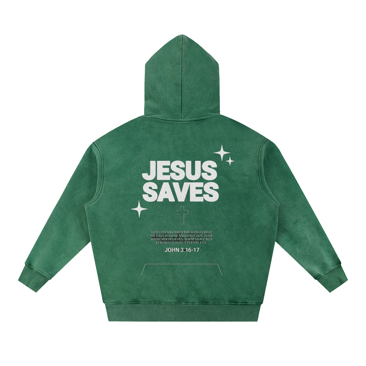 Snow Wash Fleece Oversize Hoodie