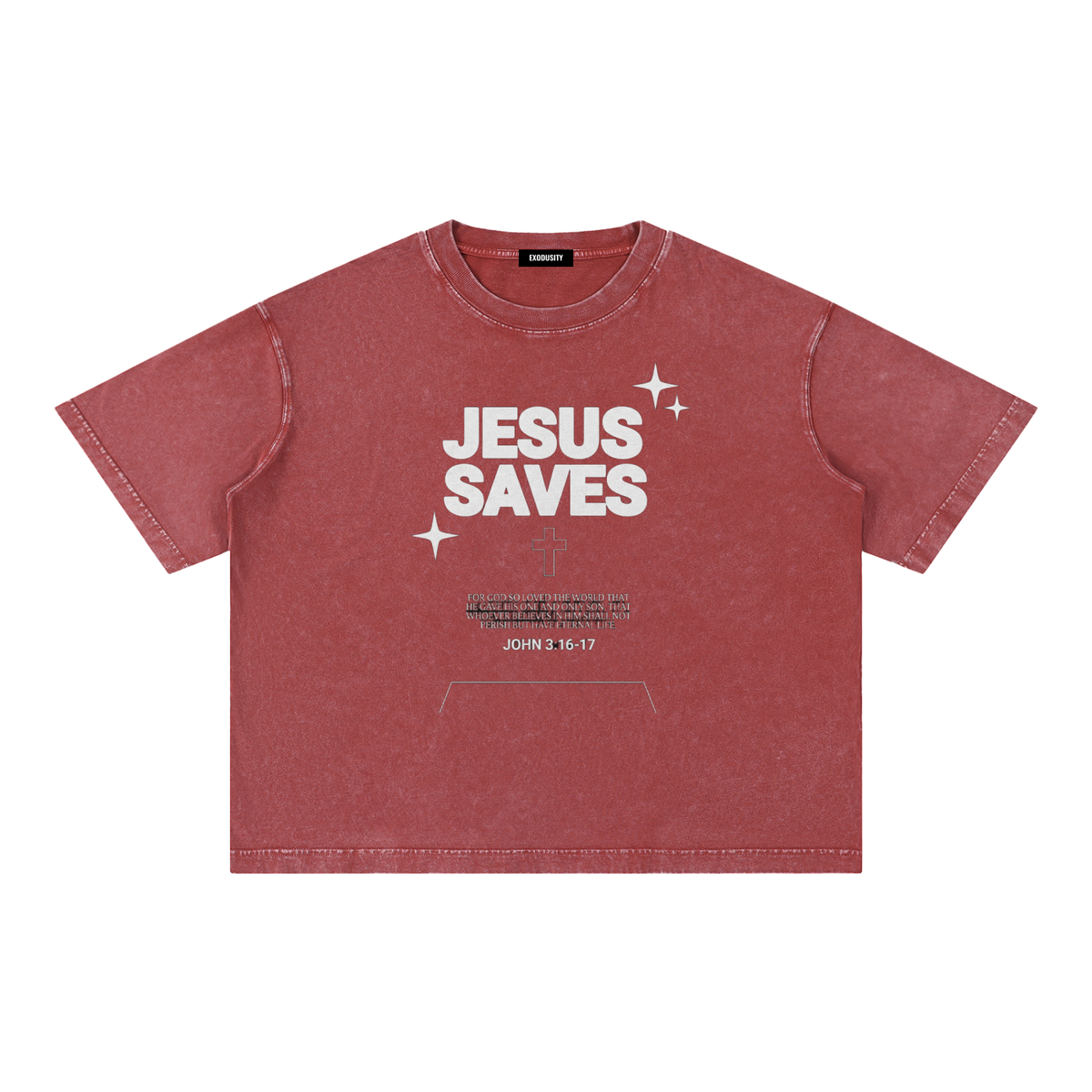 Mineral Wash Boxy Cotton T-Shirt