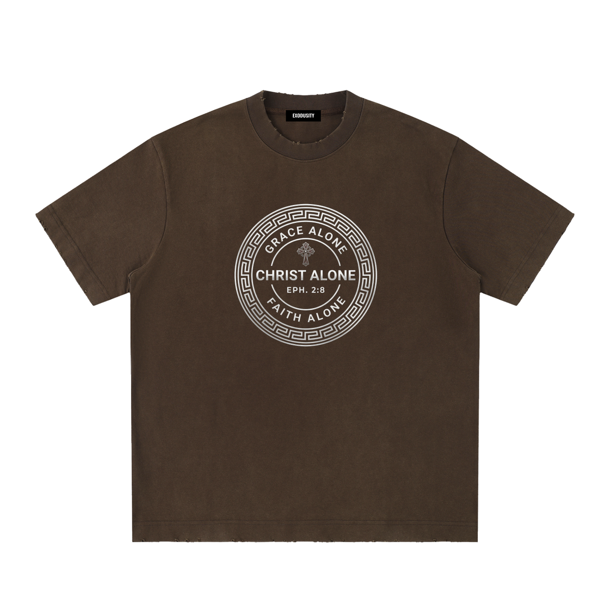 Heavyweight Vintage Washed Frayed T-Shirt