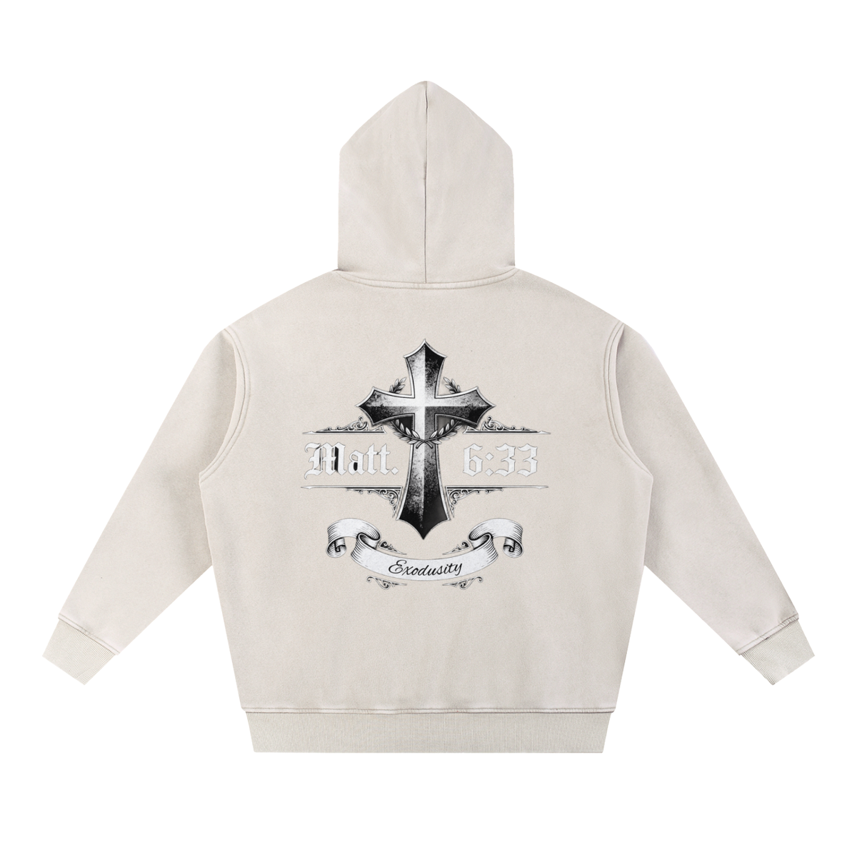 Snow Wash Fleece Oversize Hoodie