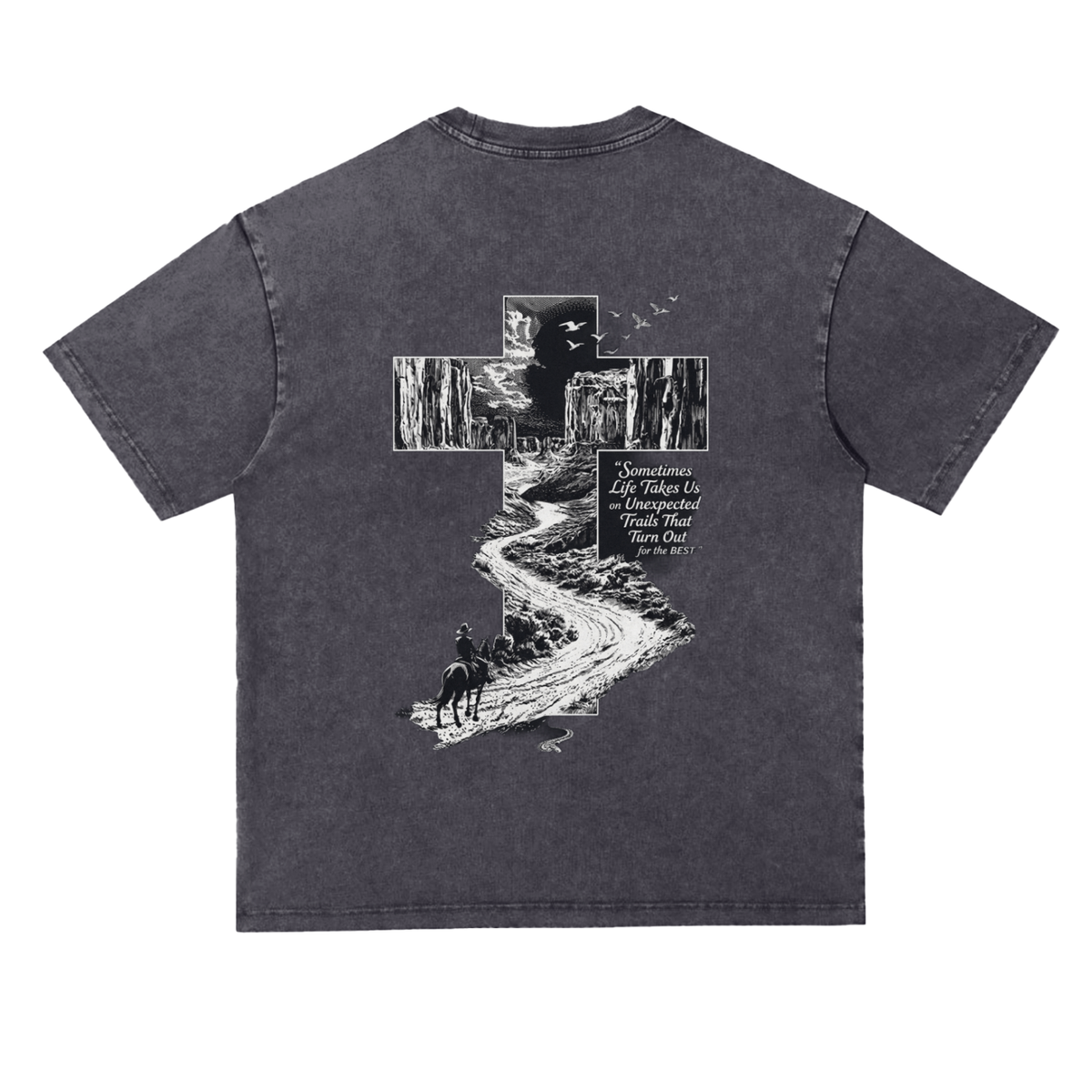 Snow Washed Heavyweight Oversize T-Shirt