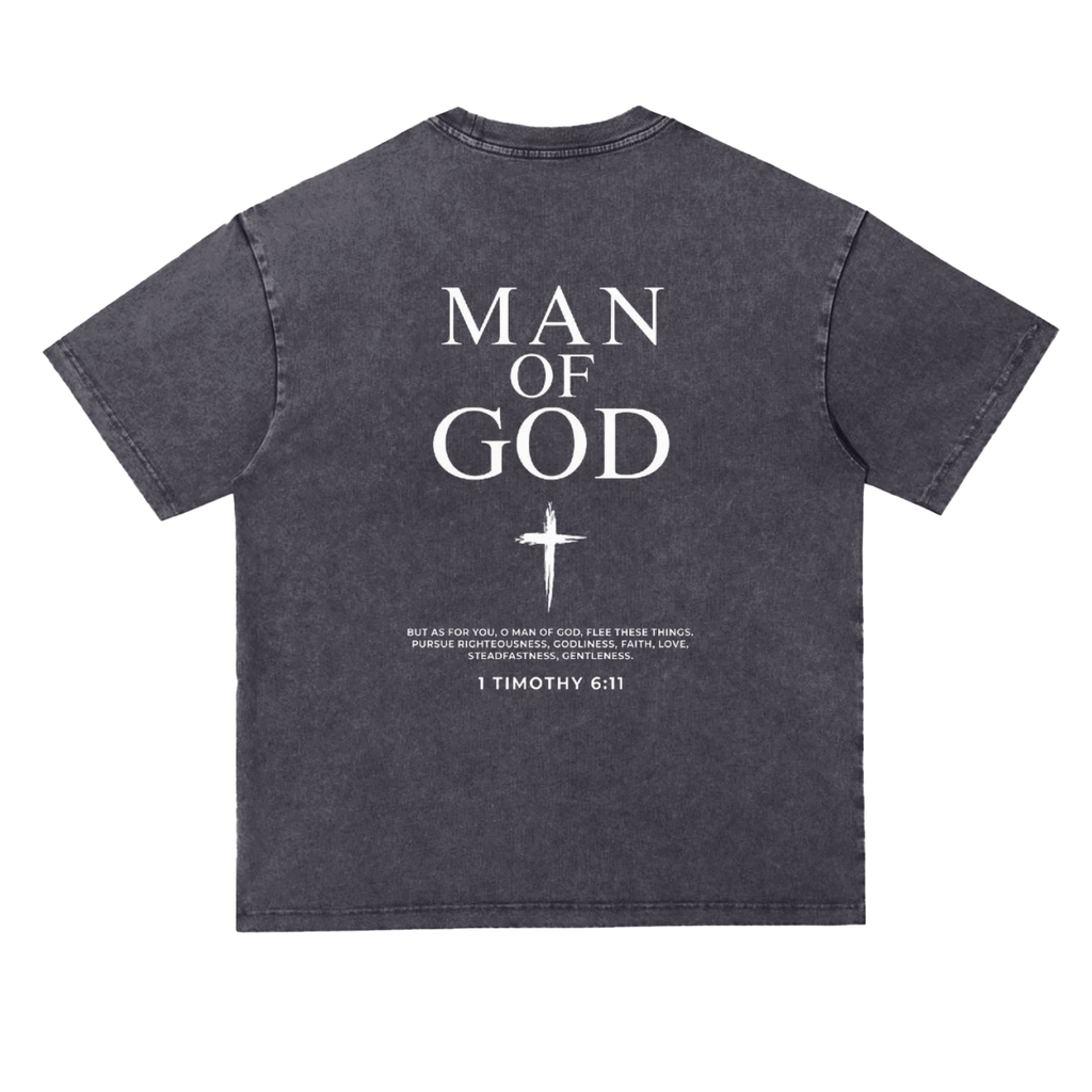 Snow Washed Heavyweight Oversize T-Shirt