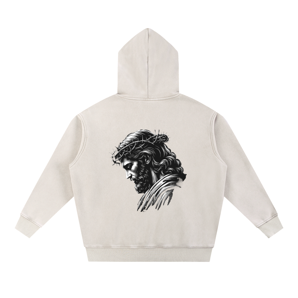 Snow Wash Fleece Oversize Hoodie