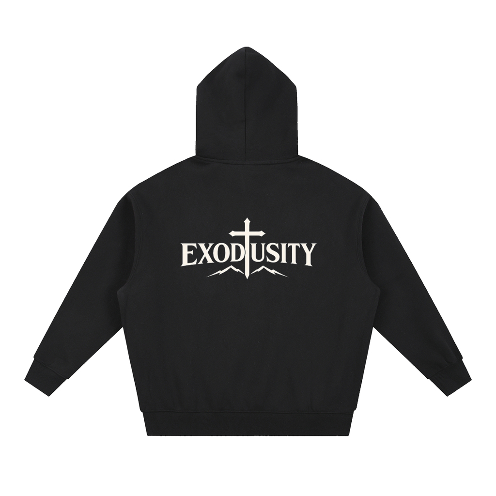 Essential Oversized Boxy Fit Fleece Hoodie
