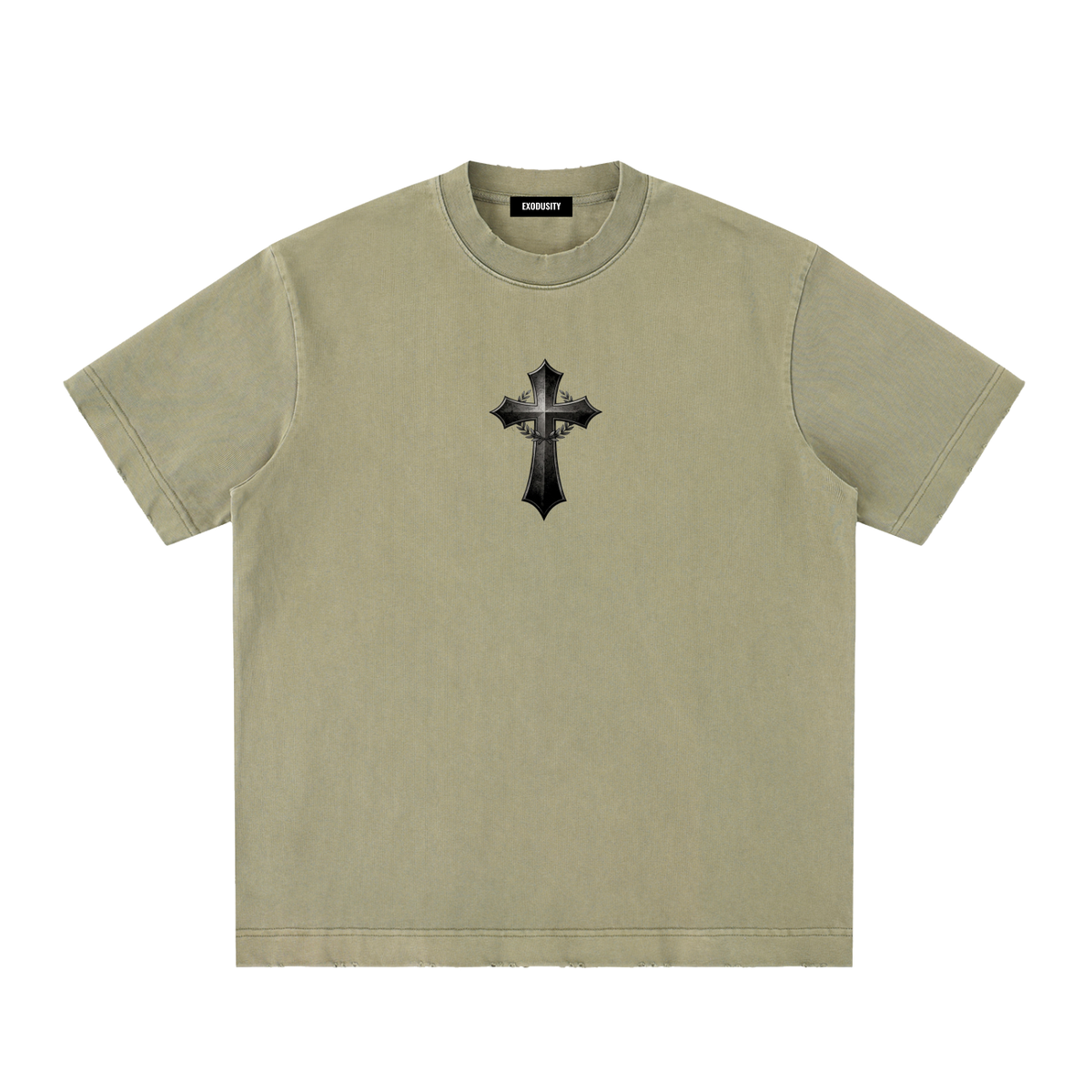 Heavyweight Vintage Washed Frayed T-Shirt
