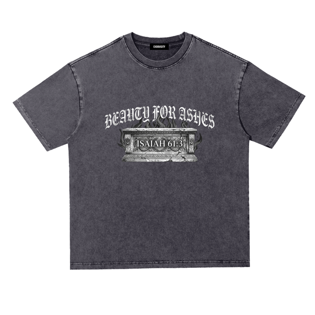 Snow Washed Heavyweight Oversize T-Shirt