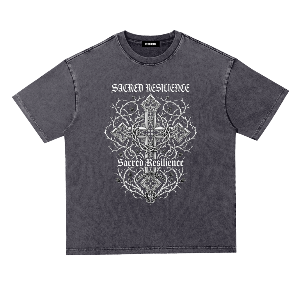 Snow Washed Heavyweight Oversize T-Shirt