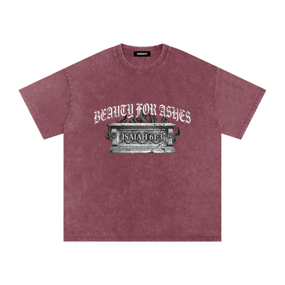 Snow Washed Oversized Cotton T-Shirt