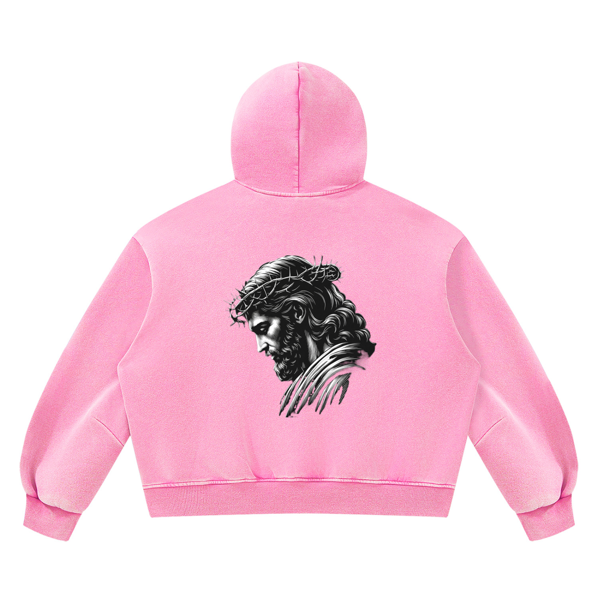 Unisex Vintage Wash Boxy Fleece Hoodie