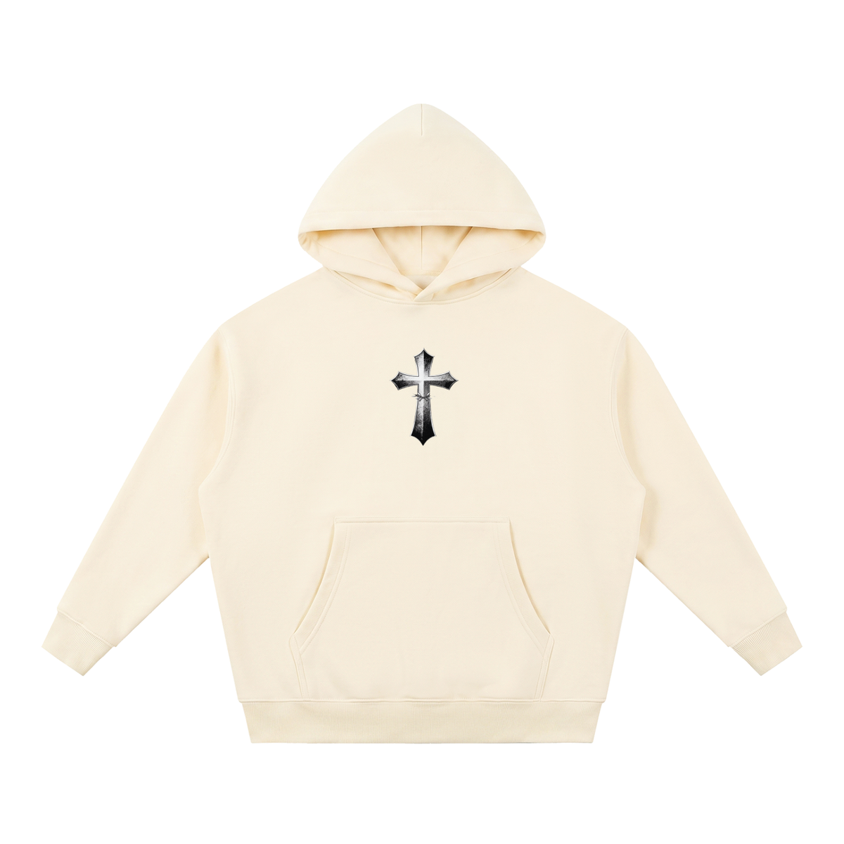 Essential Oversized Boxy Fit Fleece Hoodie