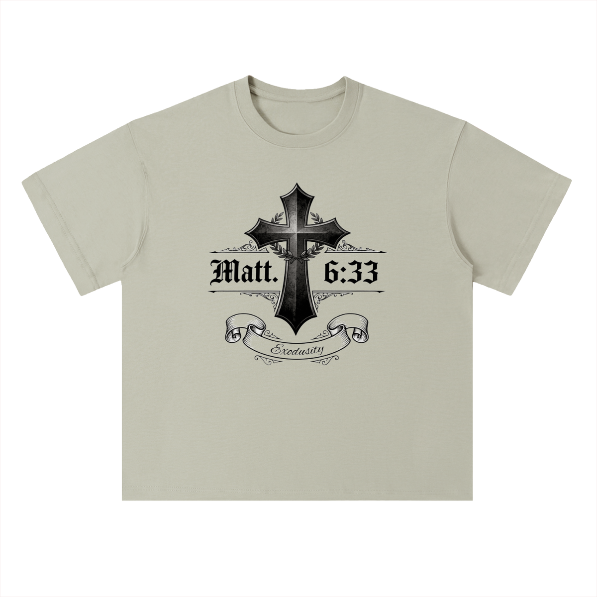 Heavyweight Drop Shoulder Cotton T-Shirt