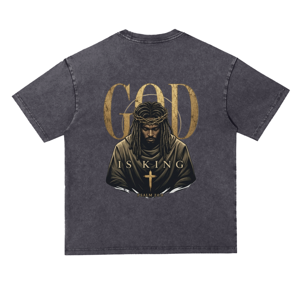 Snow Washed Heavyweight Oversize T-Shirt