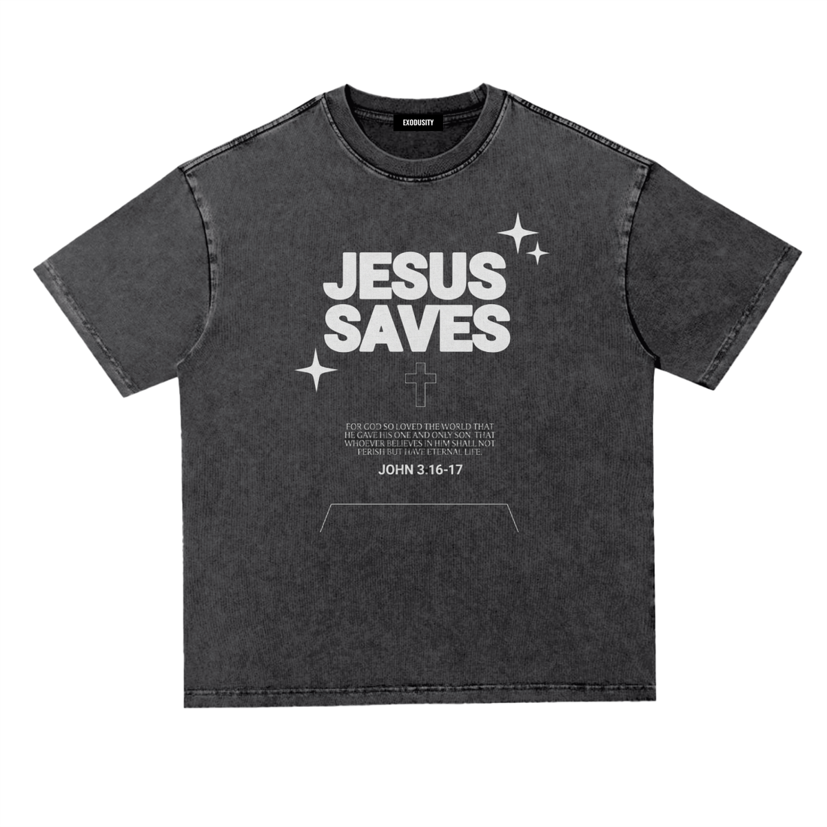 Snow Washed Heavyweight Oversize T-Shirt