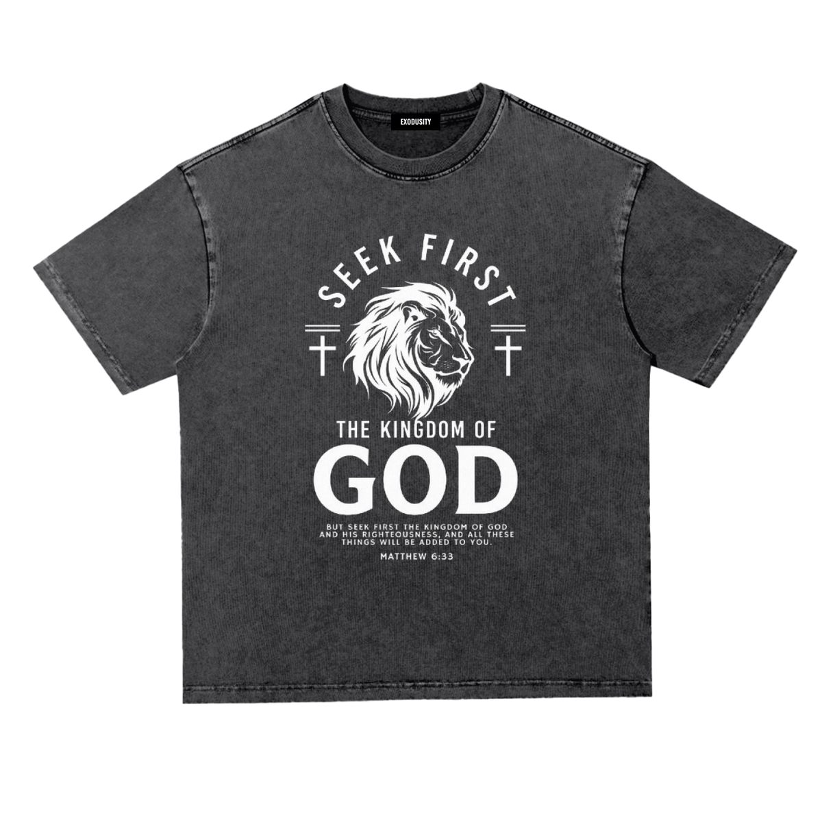 Snow Washed Heavyweight Oversize T-Shirt
