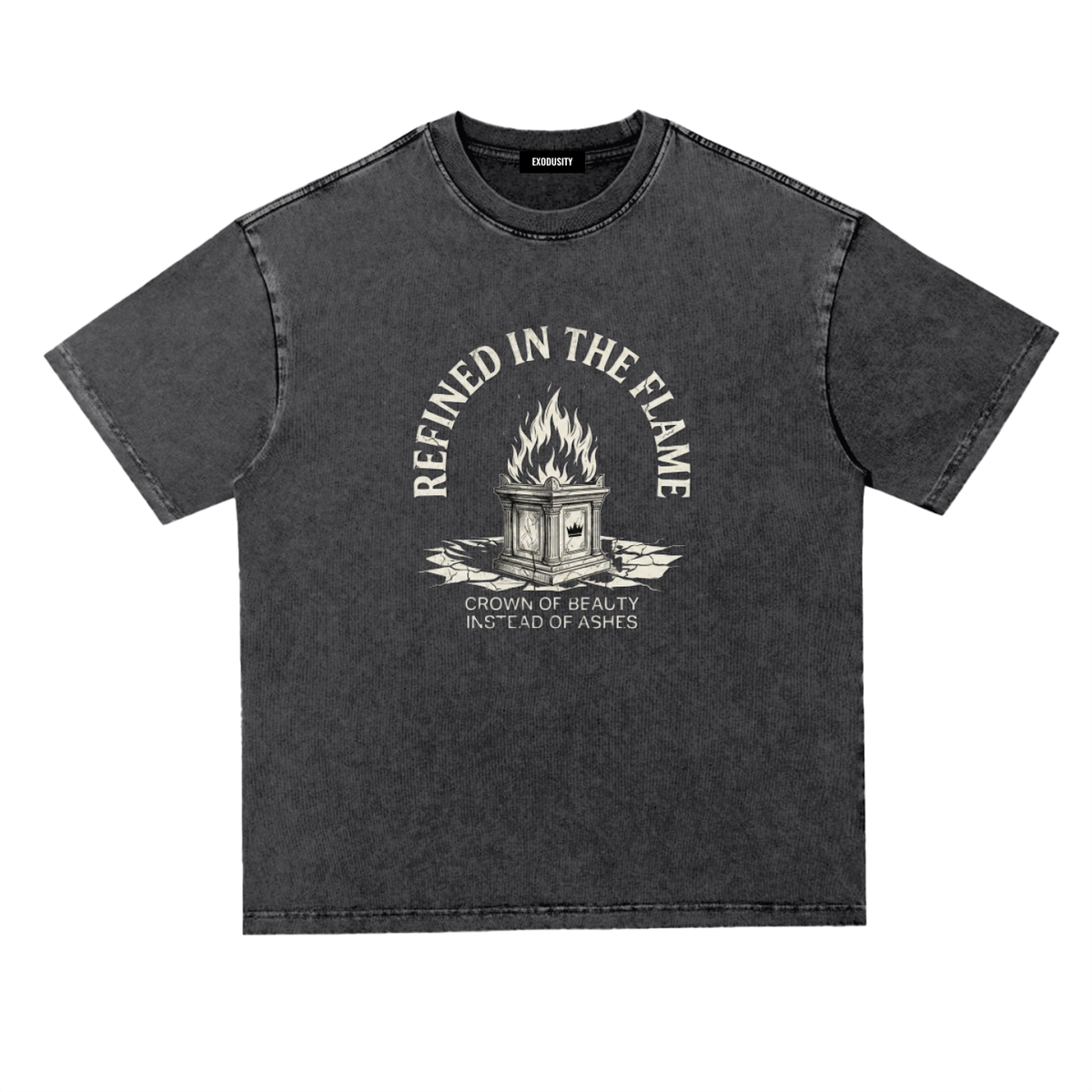 Snow Washed Heavyweight Oversize T-Shirt