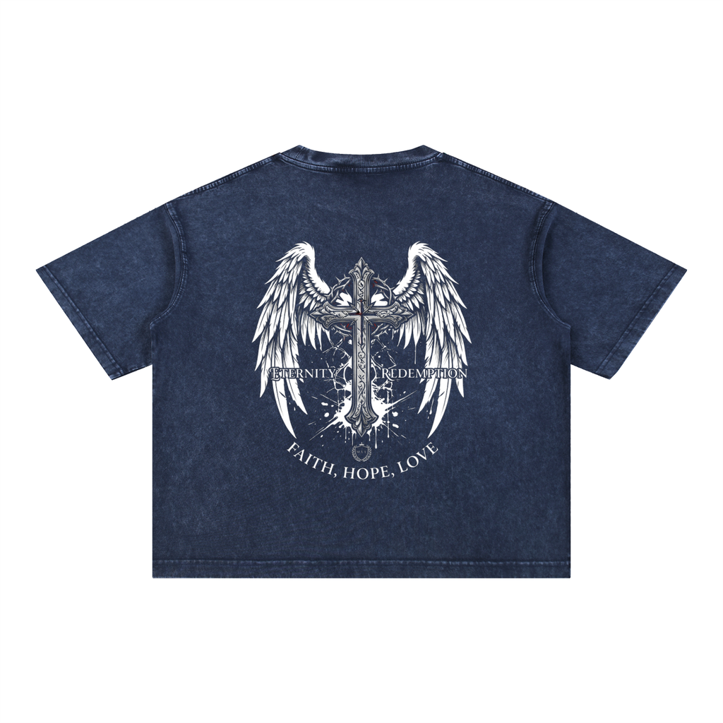 Mineral Wash Boxy Cotton T-Shirt