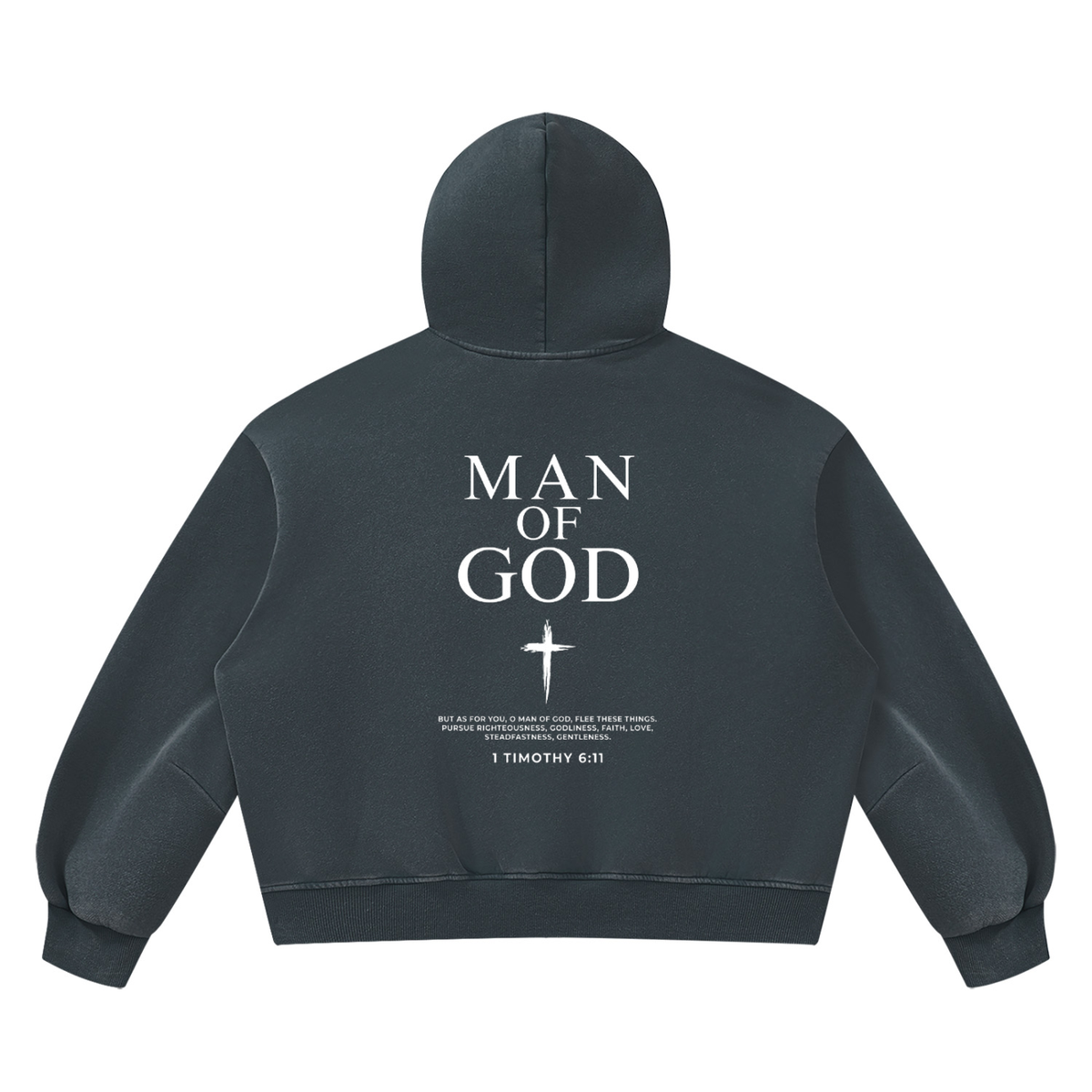 Unisex Vintage Wash Boxy Fleece Hoodie