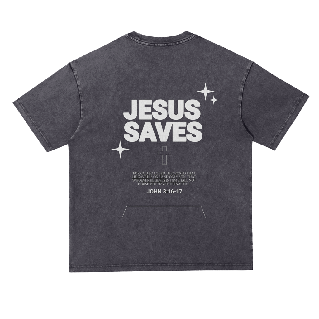 Snow Washed Heavyweight Oversize T-Shirt