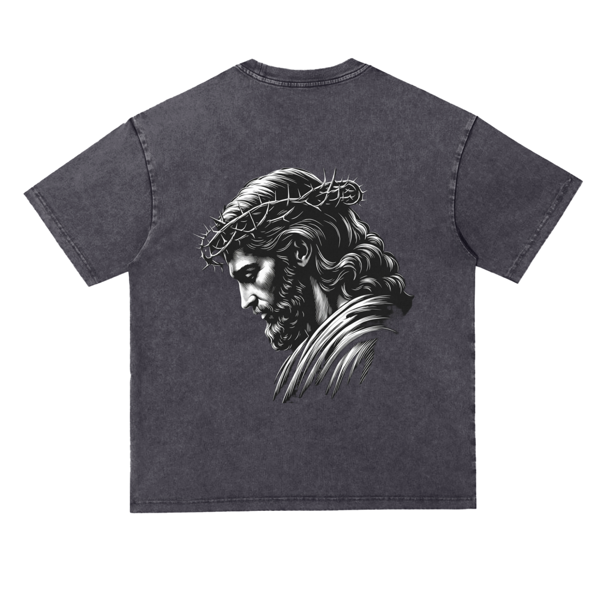 Snow Washed Heavyweight Oversize T-Shirt