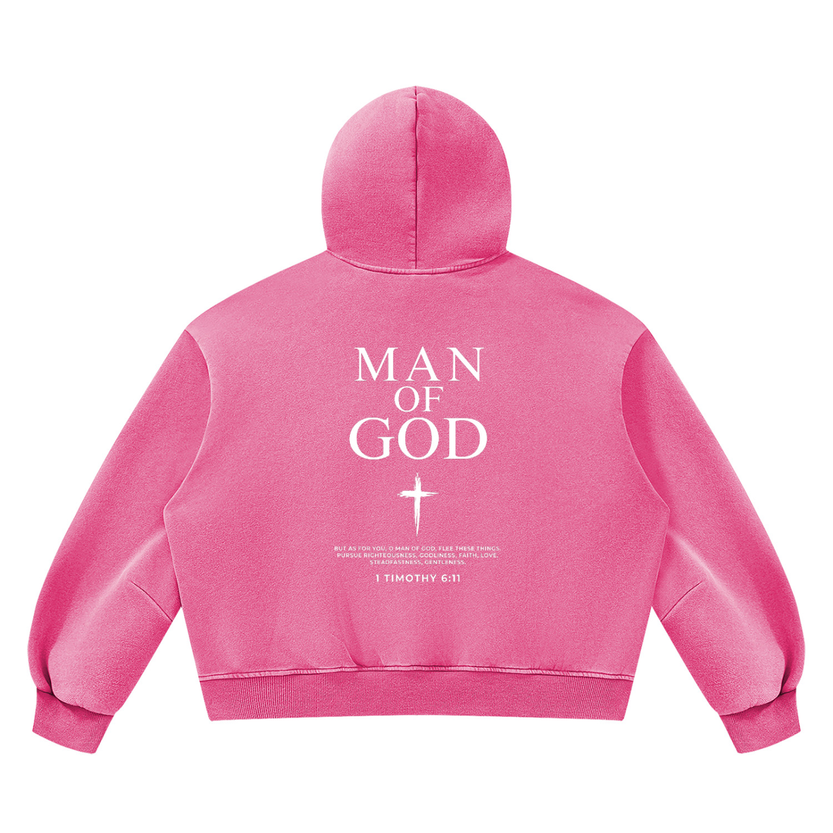 Unisex Vintage Wash Boxy Fleece Hoodie