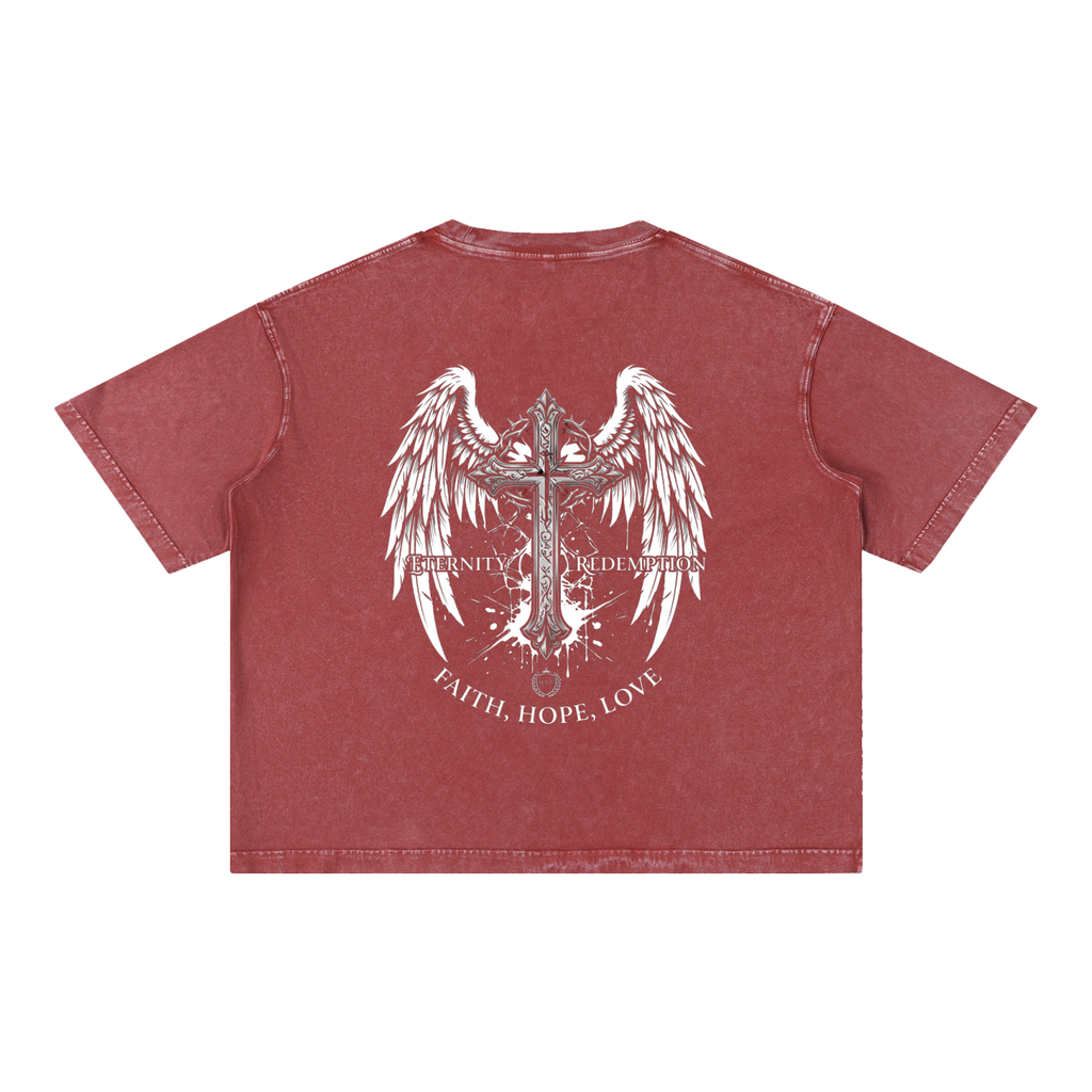 Mineral Wash Boxy Cotton T-Shirt