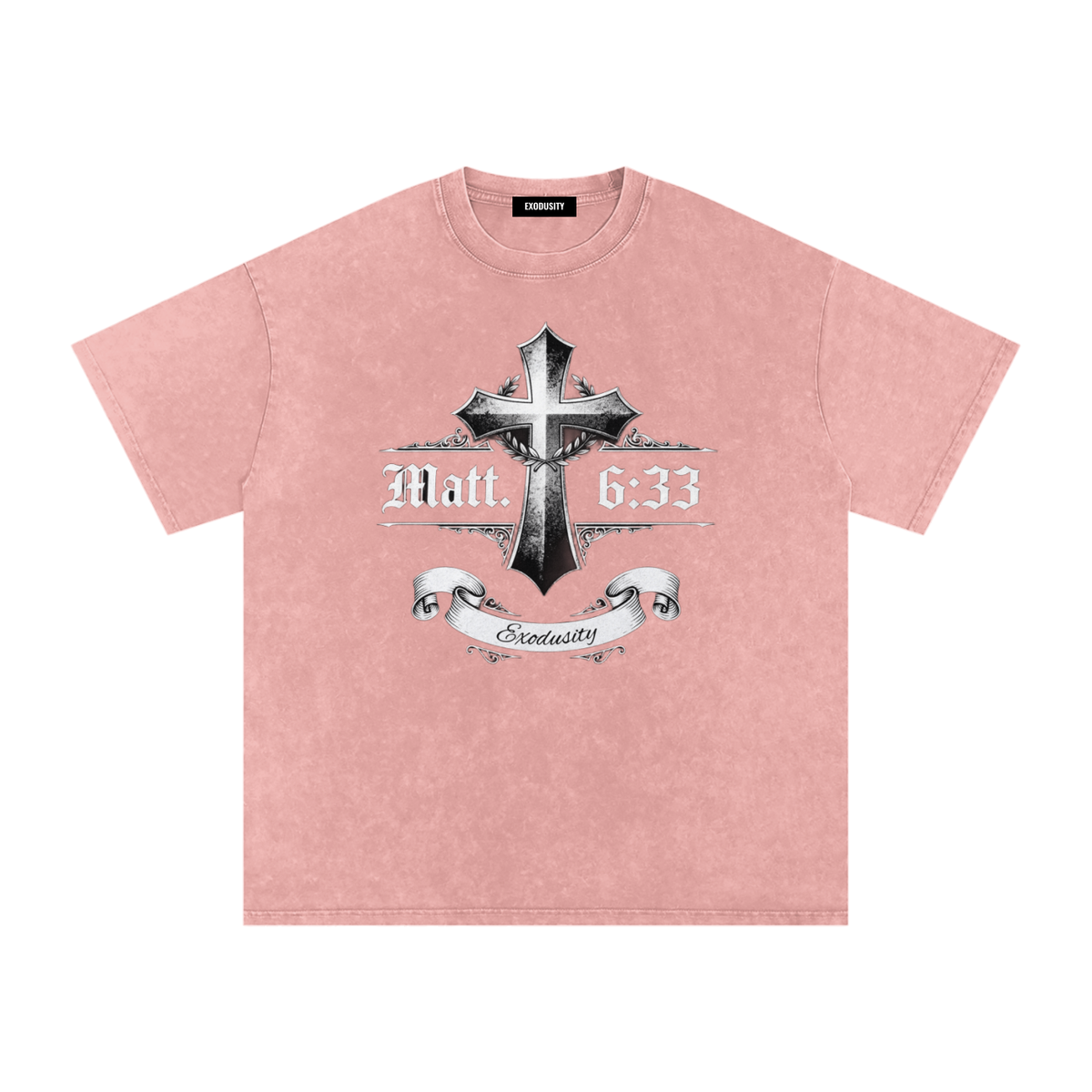 Snow Washed Oversized Cotton T-Shirt