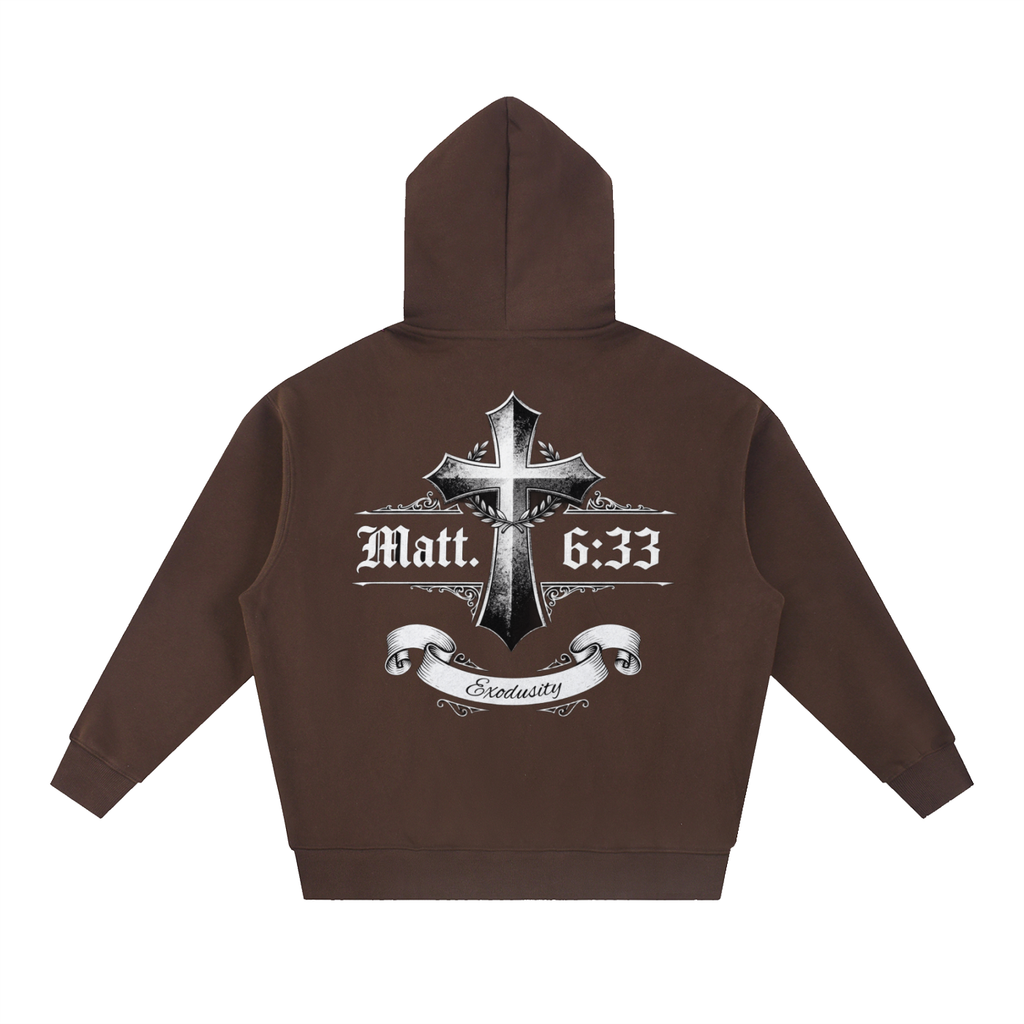 Essential Oversized Boxy Fit Fleece Hoodie