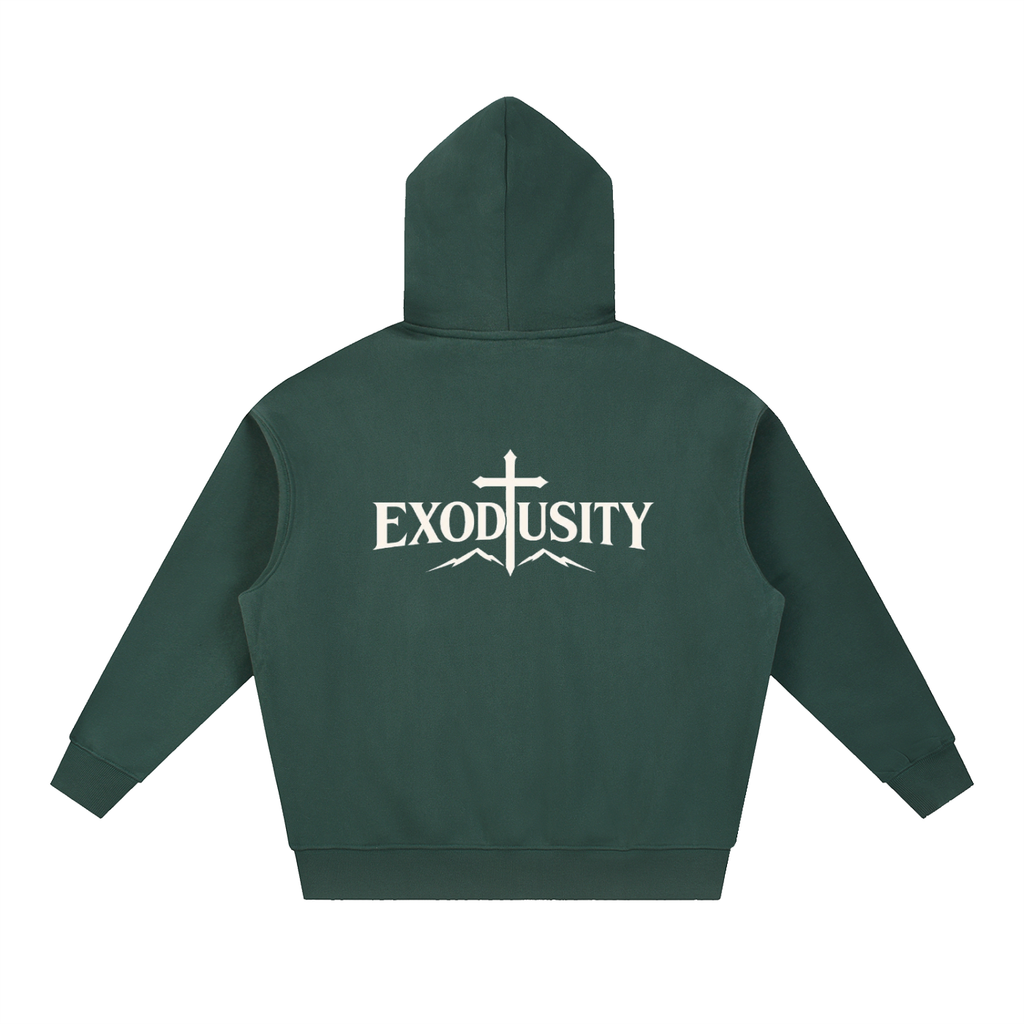 Essential Oversized Boxy Fit Fleece Hoodie