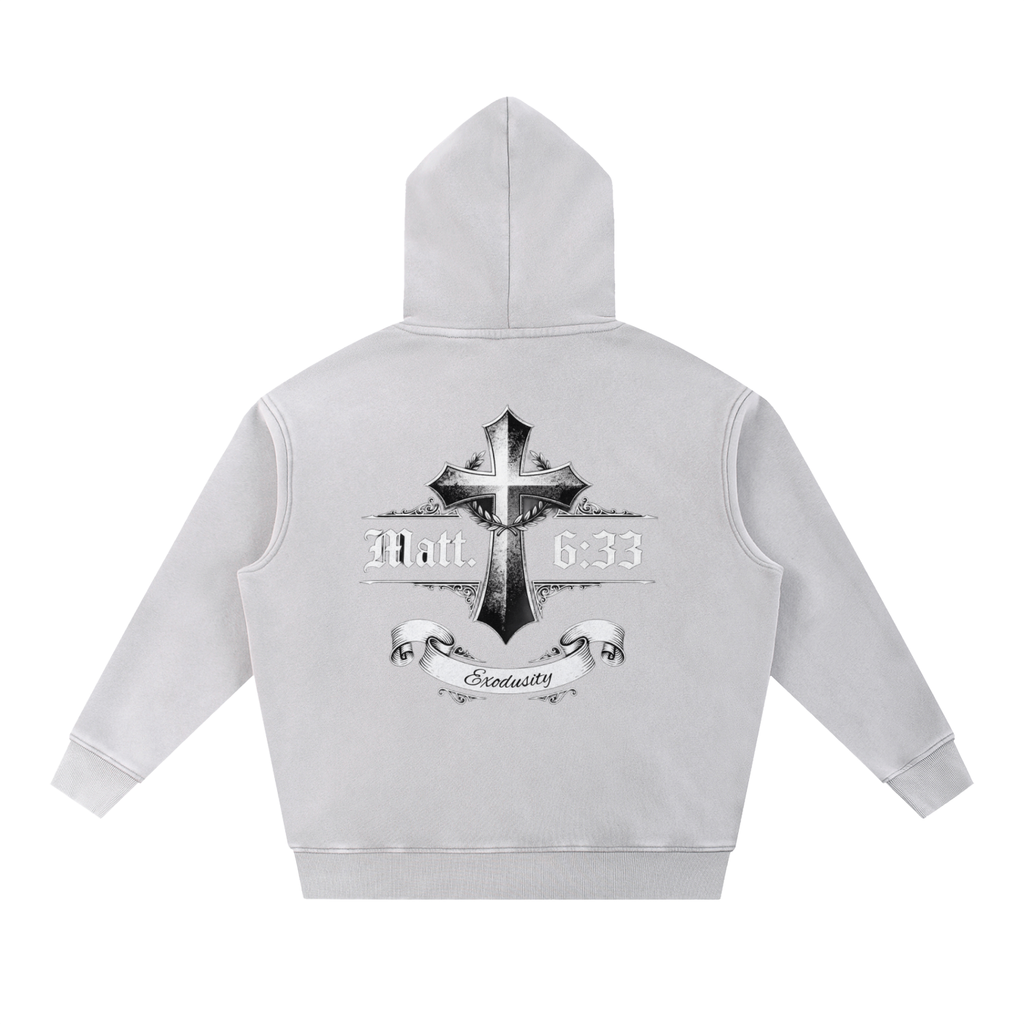 Snow Wash Fleece Oversize Hoodie