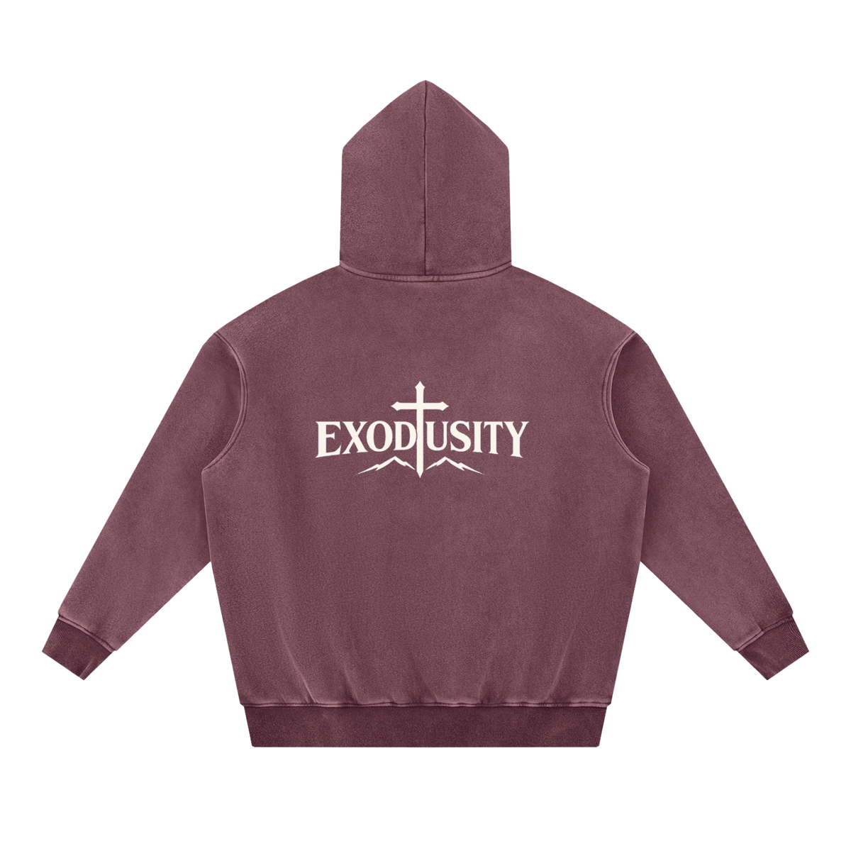 Snow Wash Fleece Oversize Hoodie