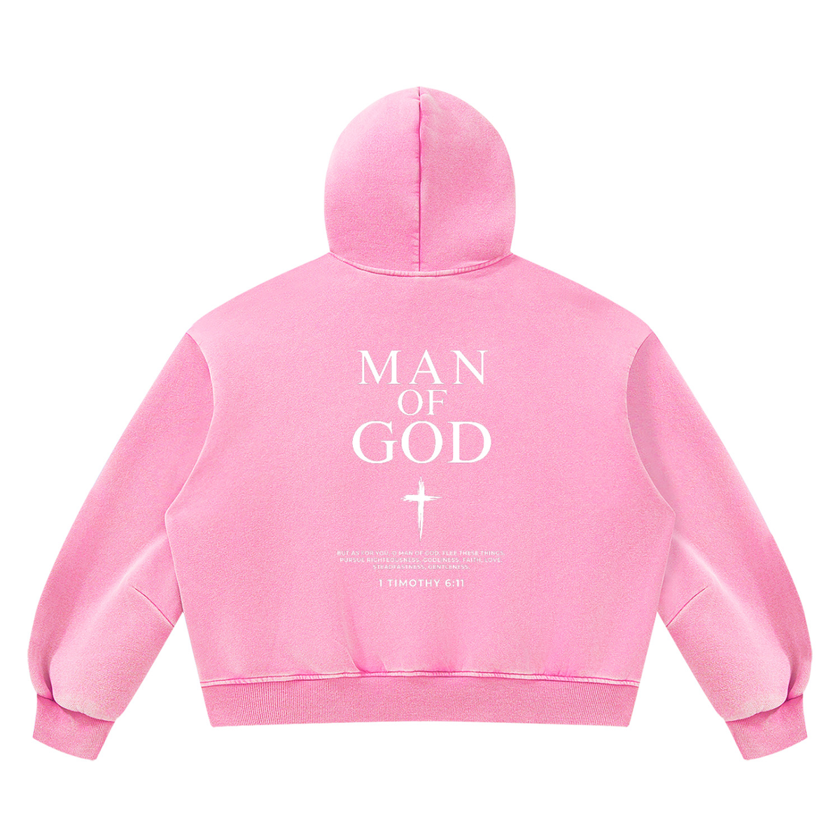 Unisex Vintage Wash Boxy Fleece Hoodie