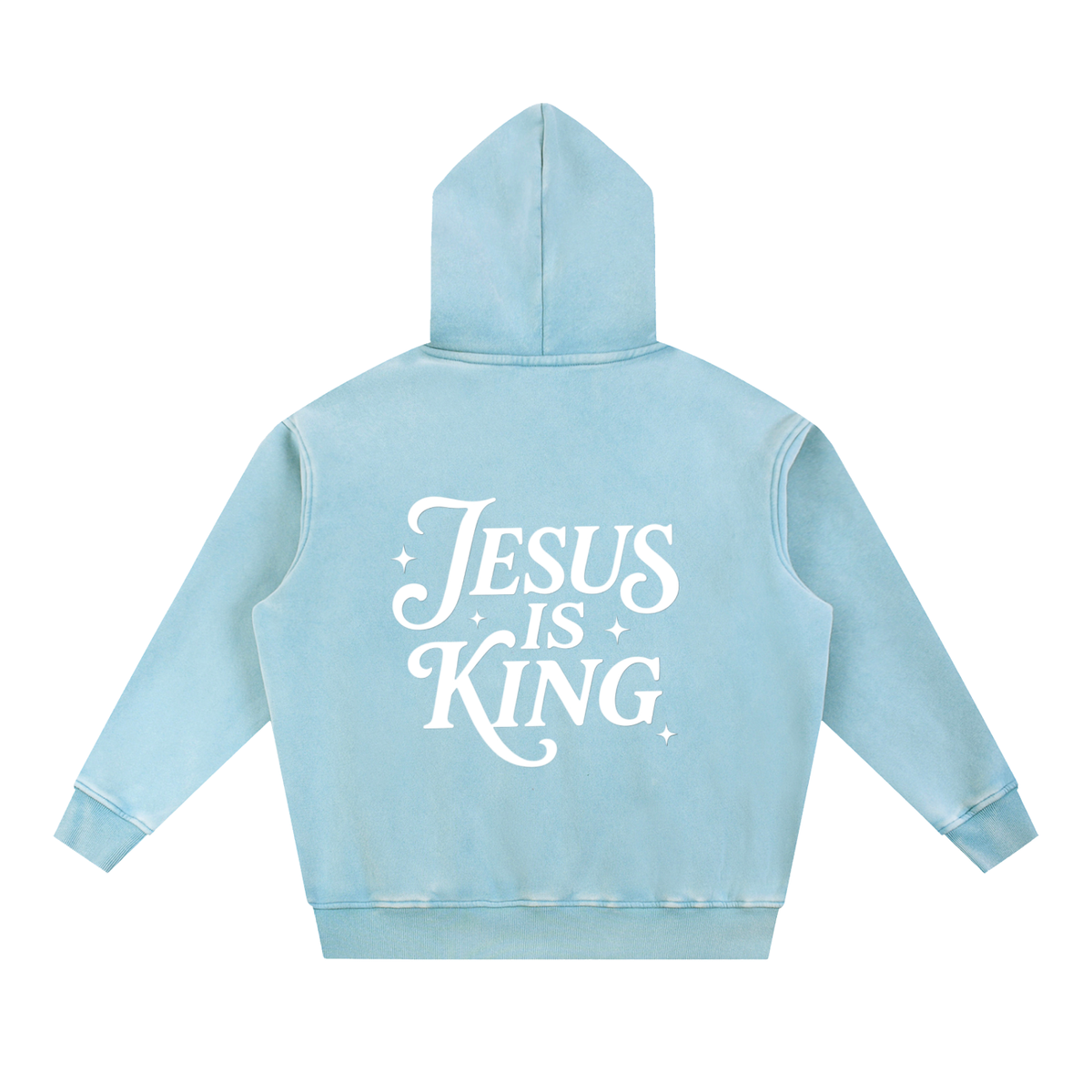 Snow Wash Fleece Oversize Hoodie