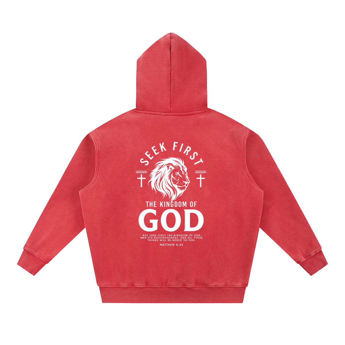 Snow Wash Fleece Oversize Hoodie