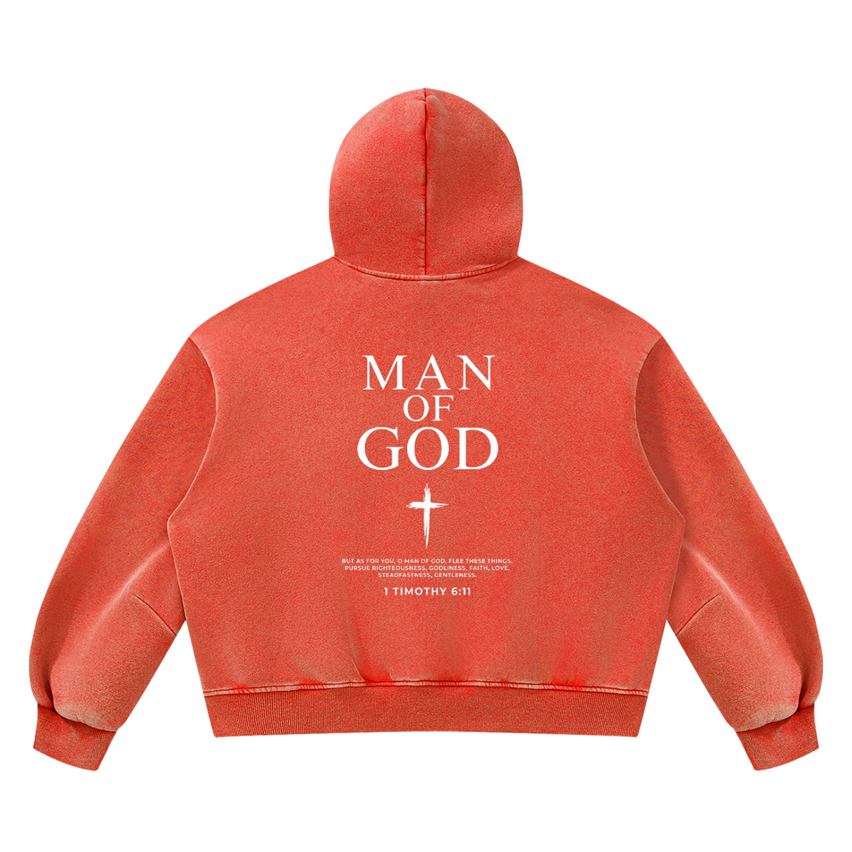 Unisex Vintage Wash Boxy Fleece Hoodie