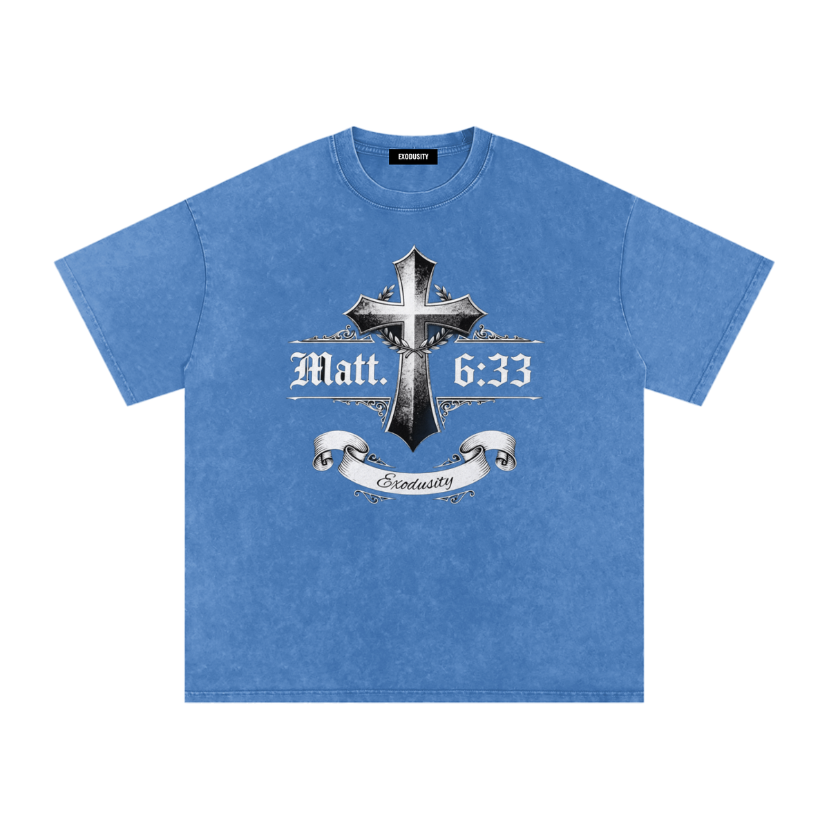 Snow Washed Oversized Cotton T-Shirt