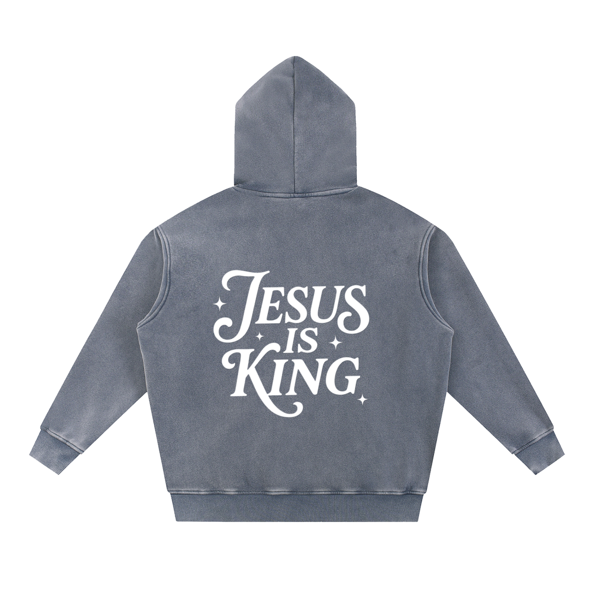 Snow Wash Fleece Oversize Hoodie