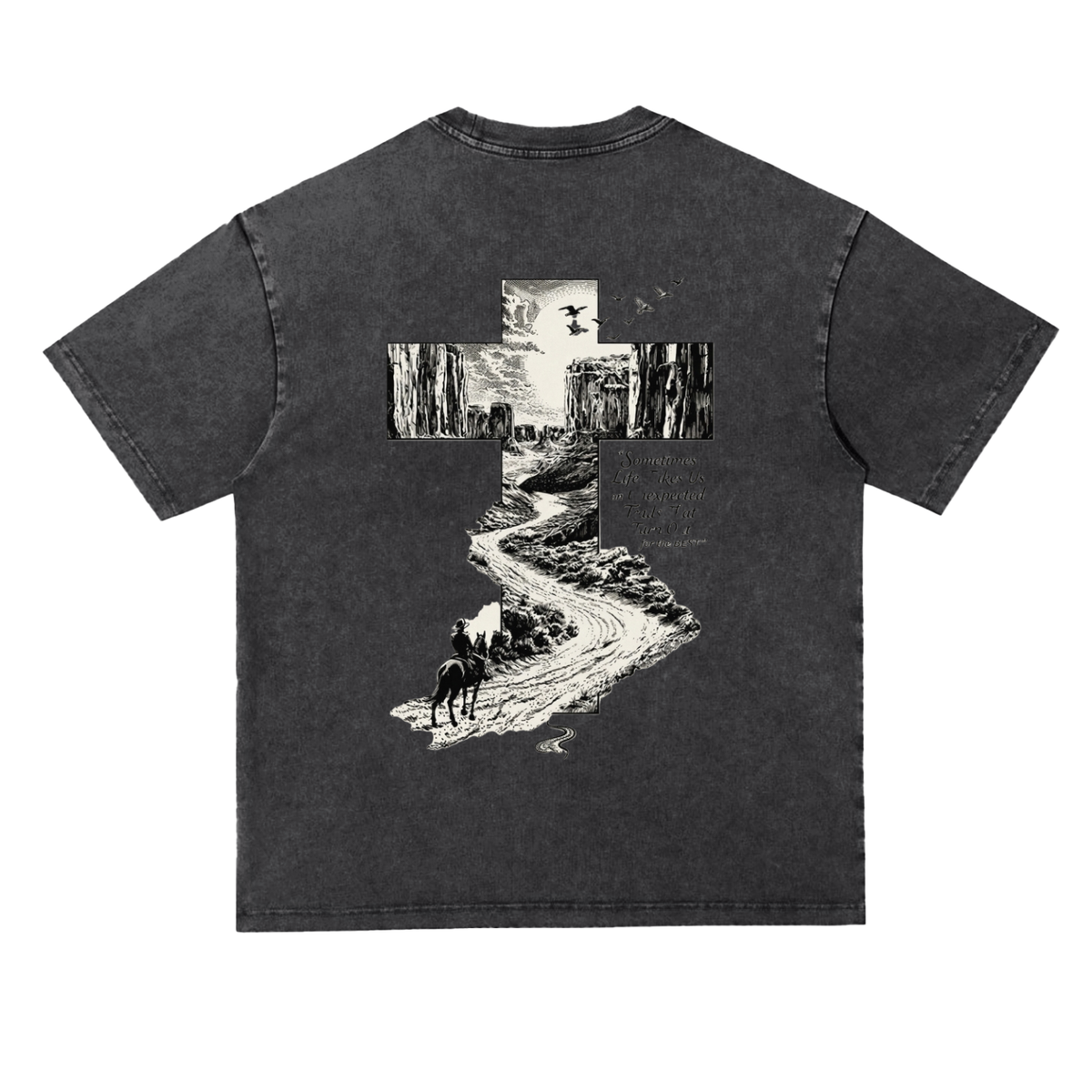 Snow Washed Heavyweight Oversize T-Shirt