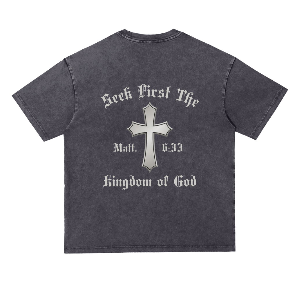 Snow Washed Heavyweight Oversize T-Shirt