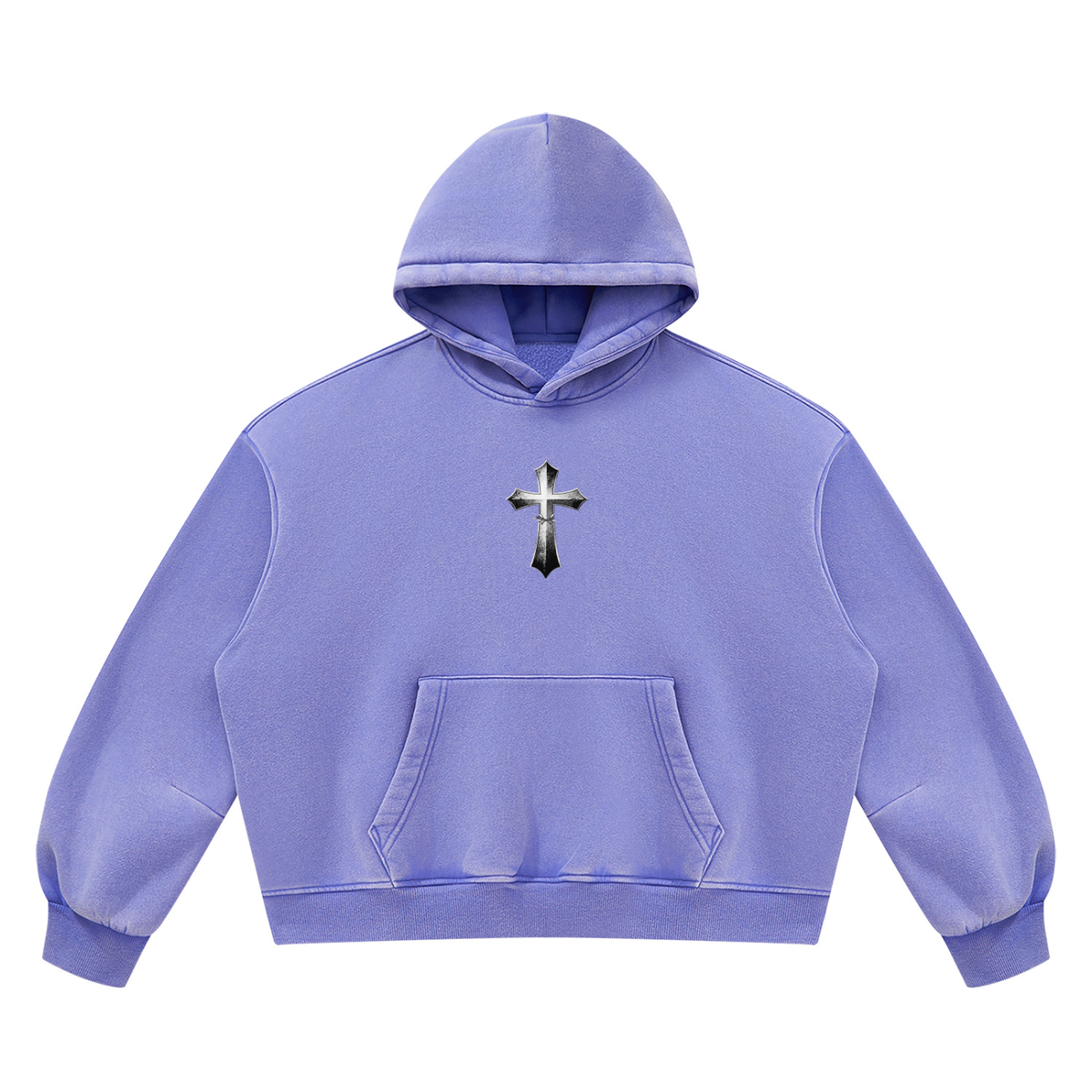 Unisex Vintage Wash Boxy Fleece Hoodie