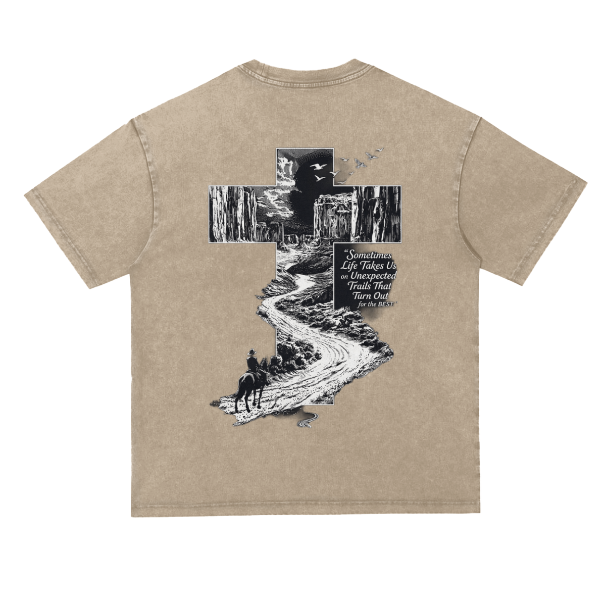 Snow Washed Heavyweight Oversize T-Shirt