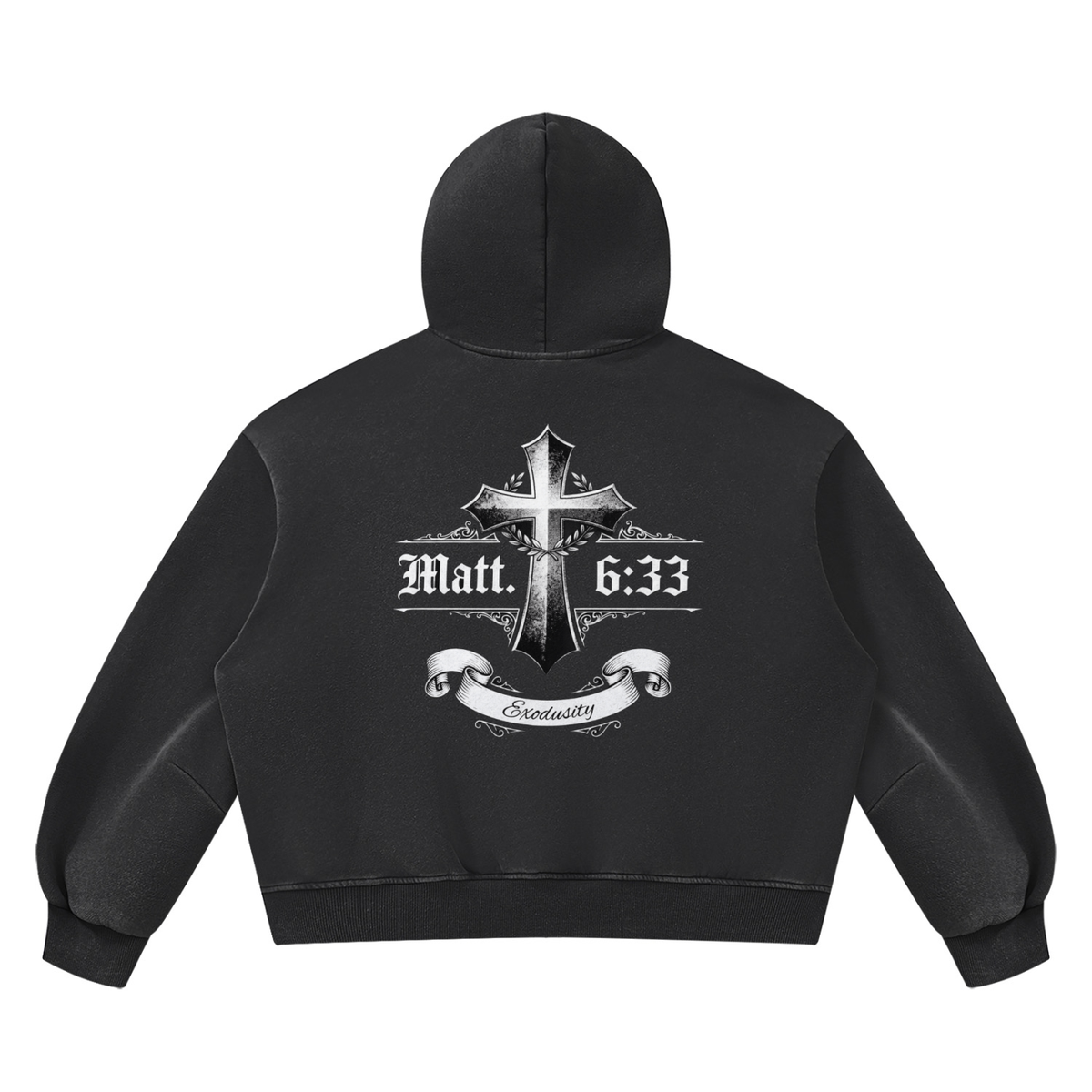Unisex Vintage Wash Boxy Fleece Hoodie