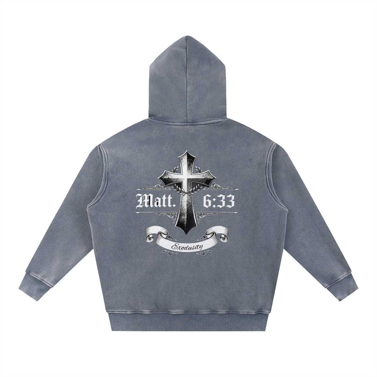 Snow Wash Fleece Oversize Hoodie