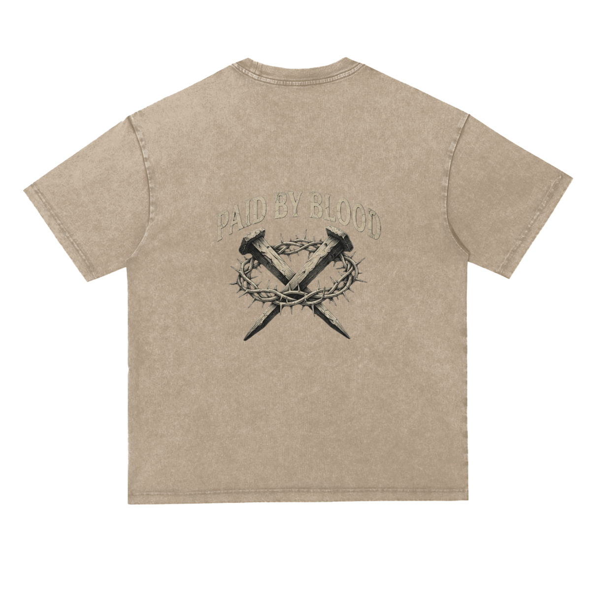 Snow Washed Heavyweight Oversize T-Shirt