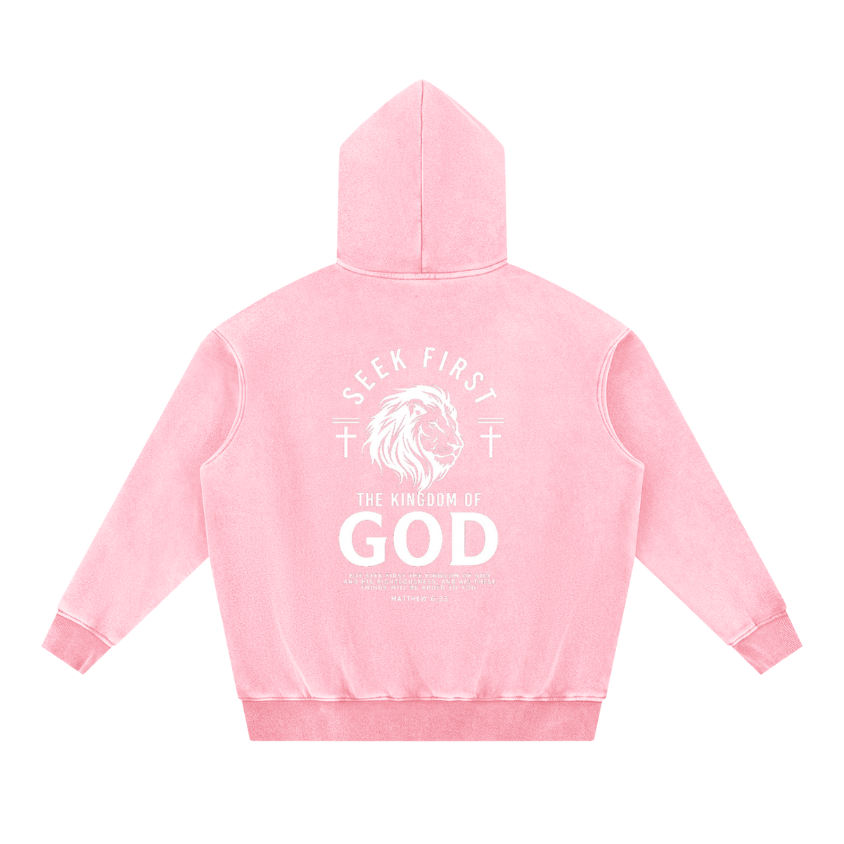 Snow Wash Fleece Oversize Hoodie