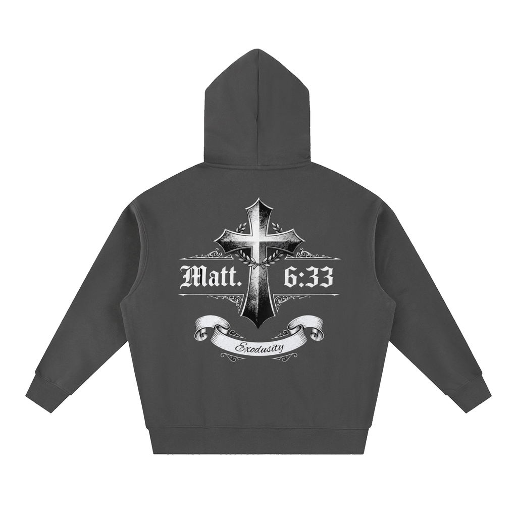 Essential Oversized Boxy Fit Fleece Hoodie